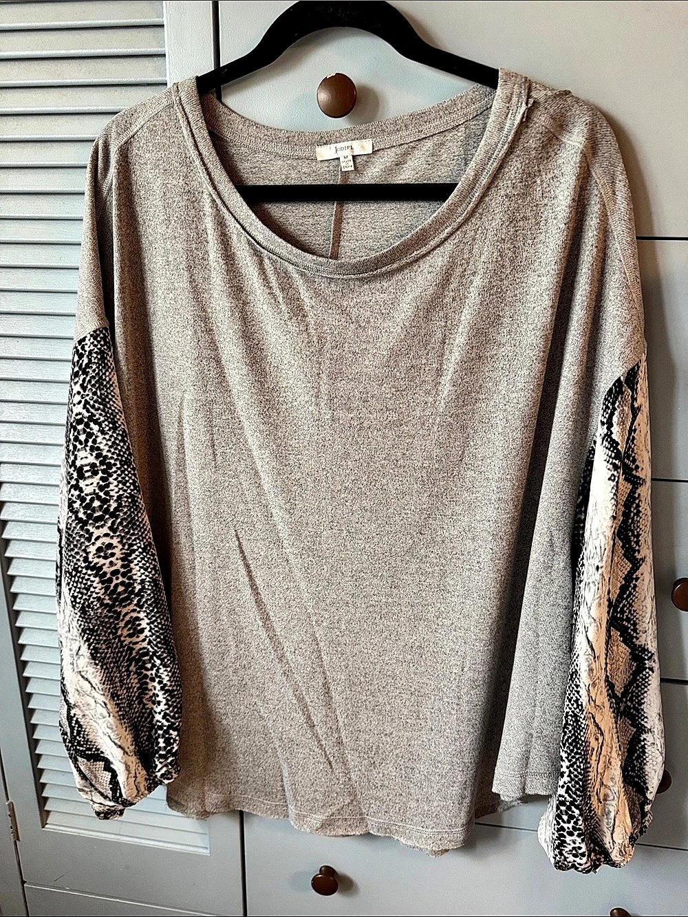 JODIFL Snake Print Sleeve Tunic. Oversized